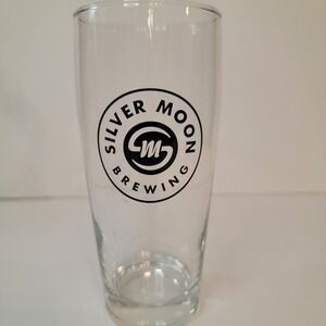 Silver Moon Brewing Pint Glass Beer Glassware Collector Barware‎